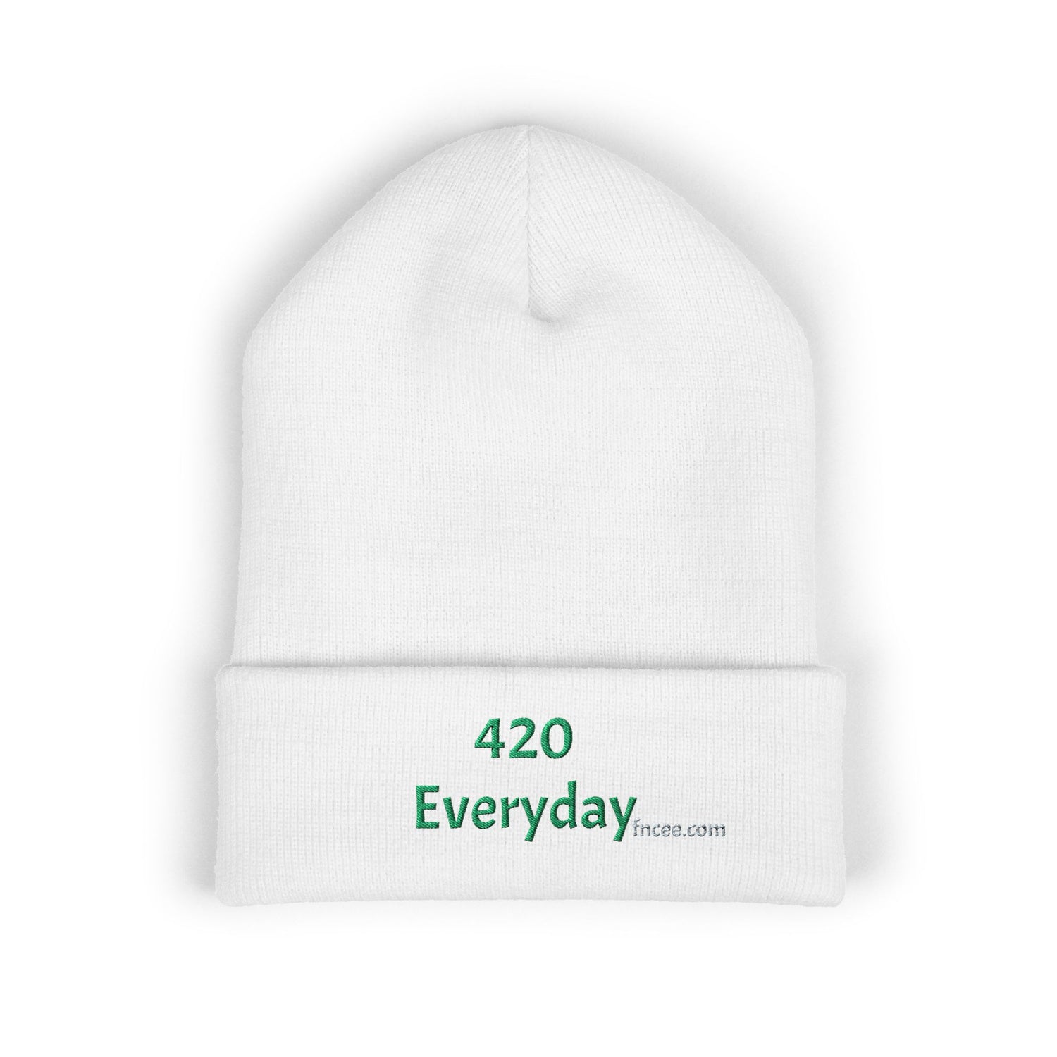 420 Everyday embroidered knit beanie by FnCee