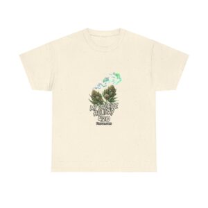My Favorite Holiday 420 Tee — Green Smoke on Natural Cotton Shirt