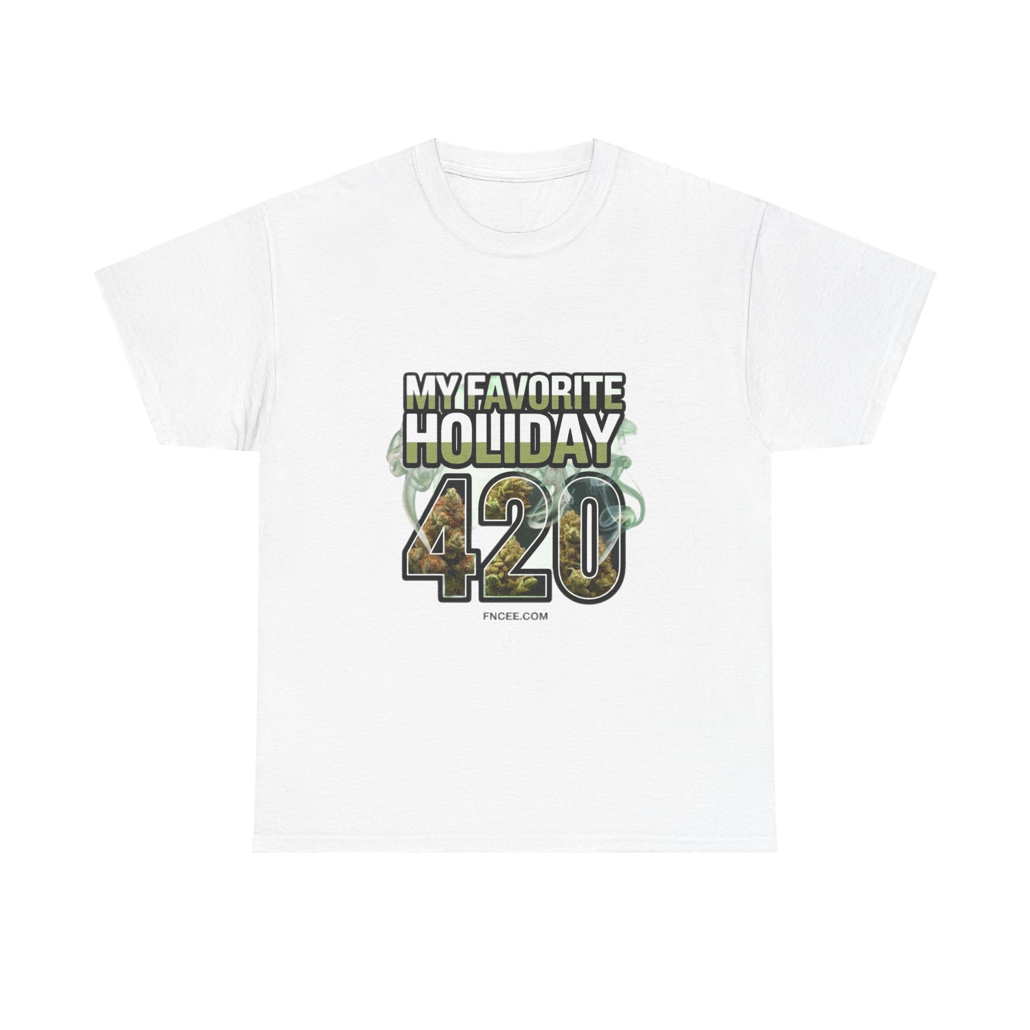 My Favorite Holiday 420 Tee — Bud-Filled Numerals Shirt