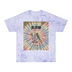 Tie-Dye Roll or Bong Graphic Tee — Retro Psychedelic Smoking Shirt